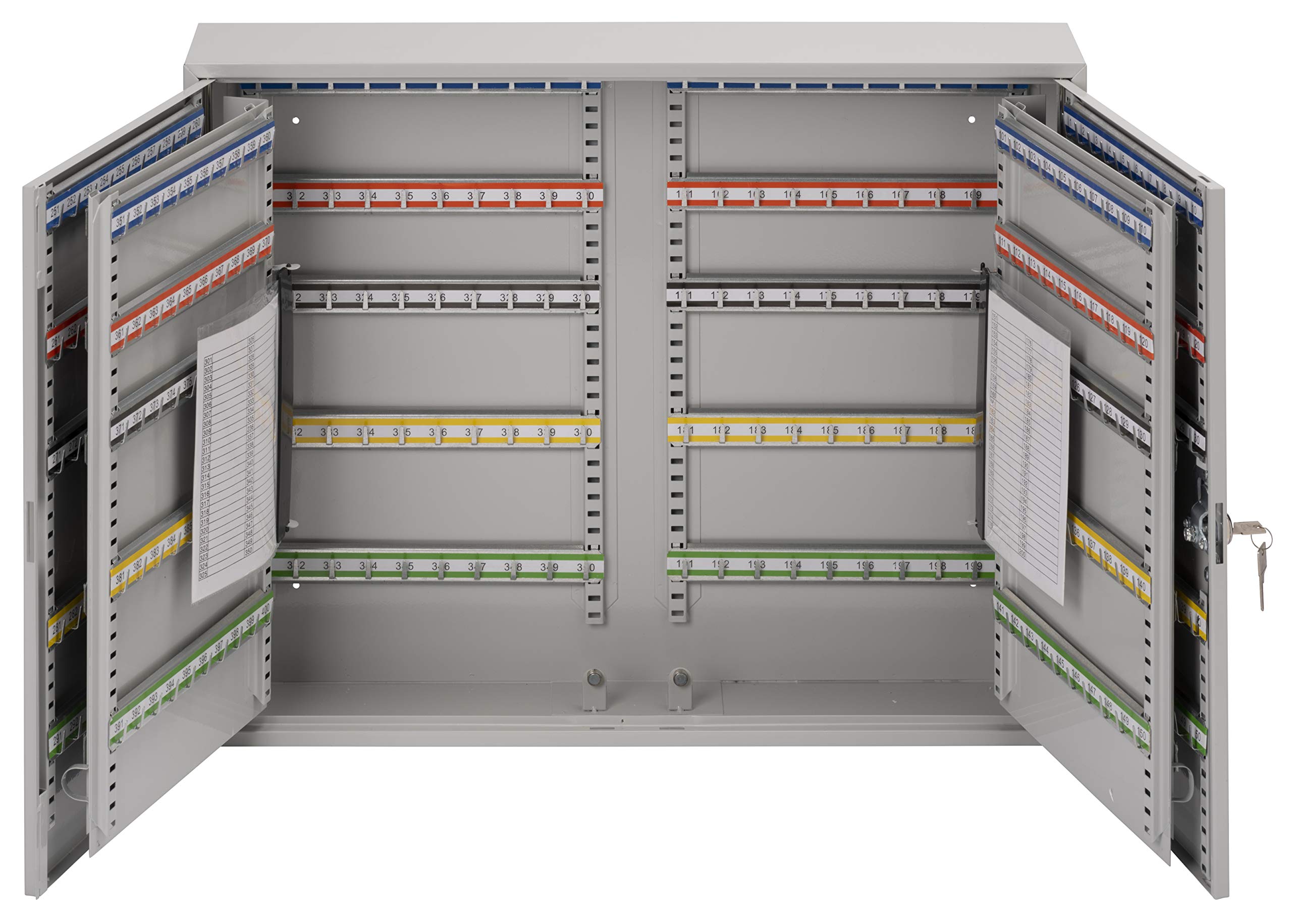 Sterling KC400HL Heavy Duty Double Door Key Cabinets, Grey