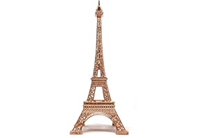 allgala Eiffel Tower Statue Decor Alloy Metal, and Size (10", Rose Gold)