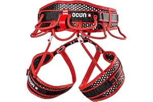 Ocun Webee Bigwall Rock Climbing Harness | 7 Gear Loop Half Body Safety Harness for Bigwall, Trad & Alpine Climbs (4 Buckle)