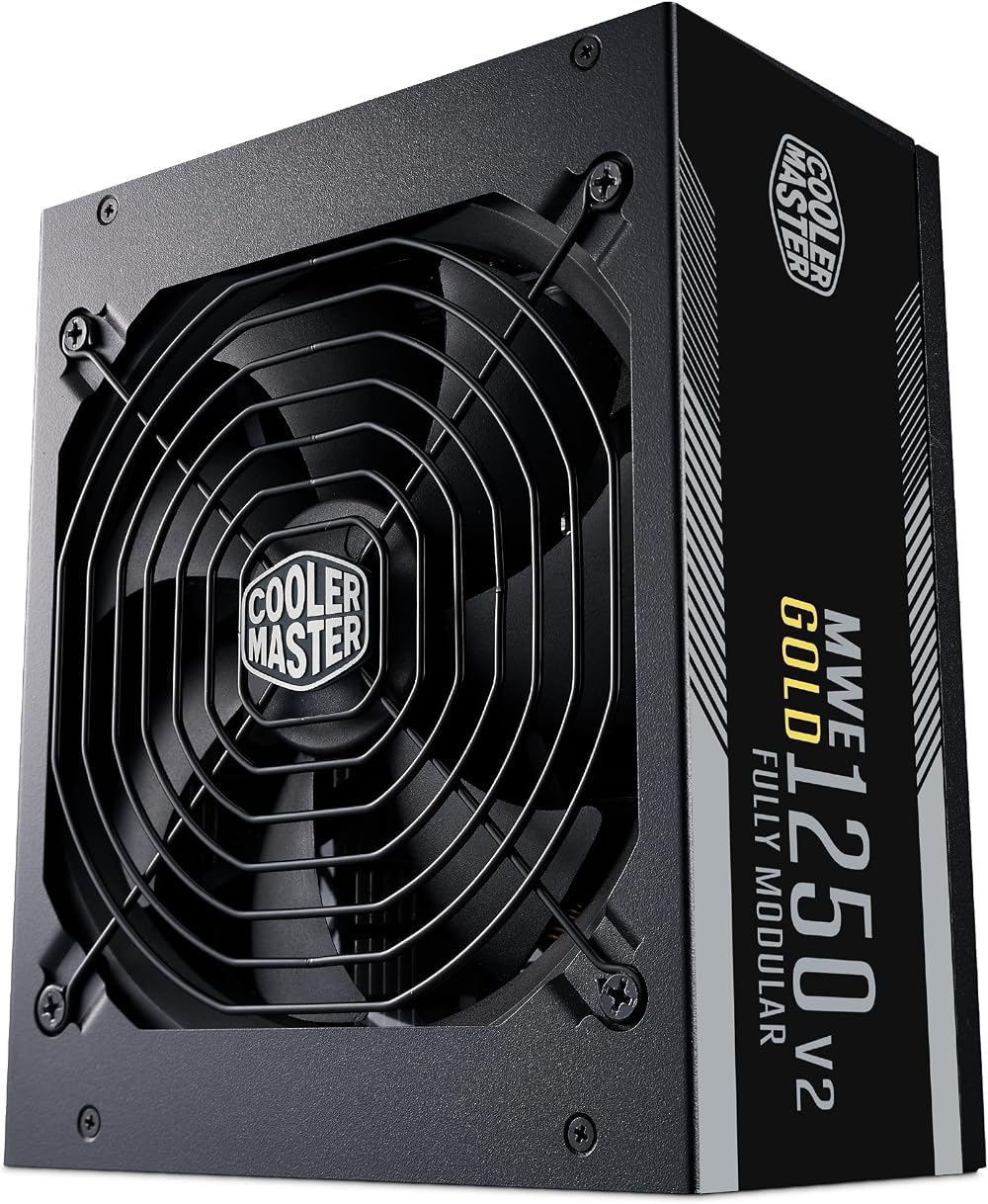 Cooler Master MWE Gold 1250 V2 ATX 3.1 Fully Modular PSU UK Plug
