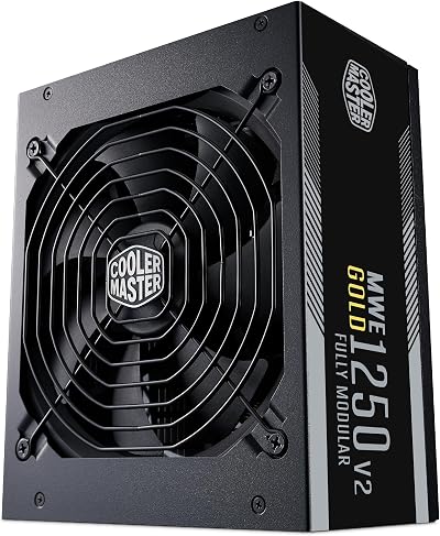 Cooler Master MWE Gold 1250 V2 ATX 3.1 Fully Modular PSU UK Plug