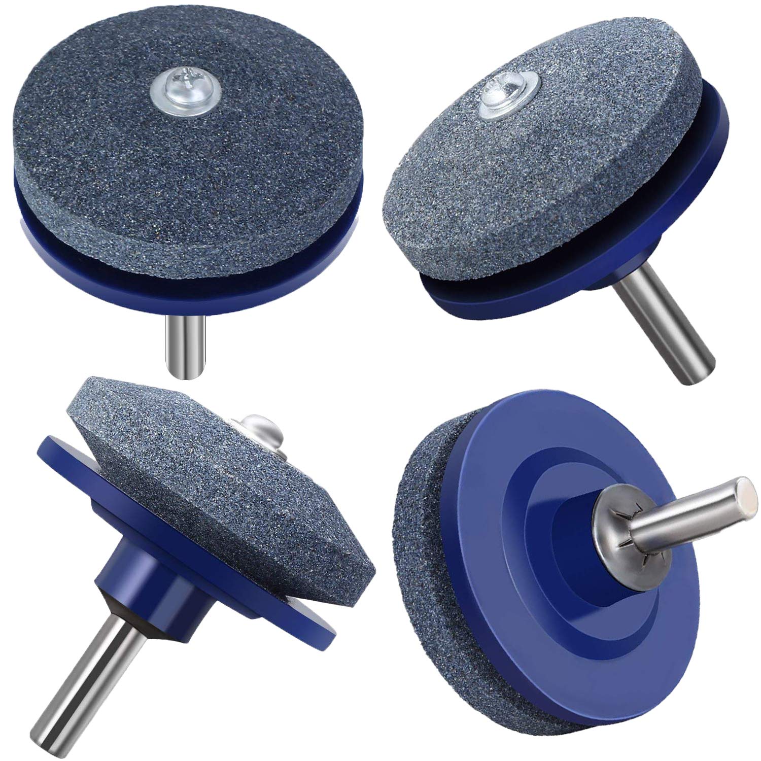 Funvolution Universal Lawn Mower Blade Sharpener for Any Power Drill Hand Drill, for Garden, Courtyard, Kitchen