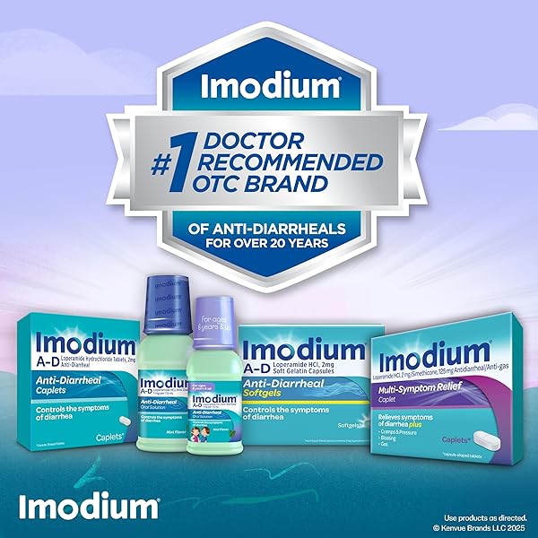 IMODIUM MULTI-SYMPTOM RELIEF CAPLETS, LOPERAMIDE HYDROCHLORIDE & SIMETHICONE ANTI-DIARRHEAL MEDICINE FOR THE RELIEF OF DIARRHEA, GAS, BLOATING, CRAMPS & PRESSURE, HSA/FSA ELIGIBLE, 18 CT