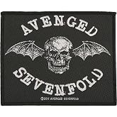Avenged Sevenfold Death Bat Logo Patch Band Metal Fan Woven Sew On Applique | Official Band Patch, Woven, Sew On Applique