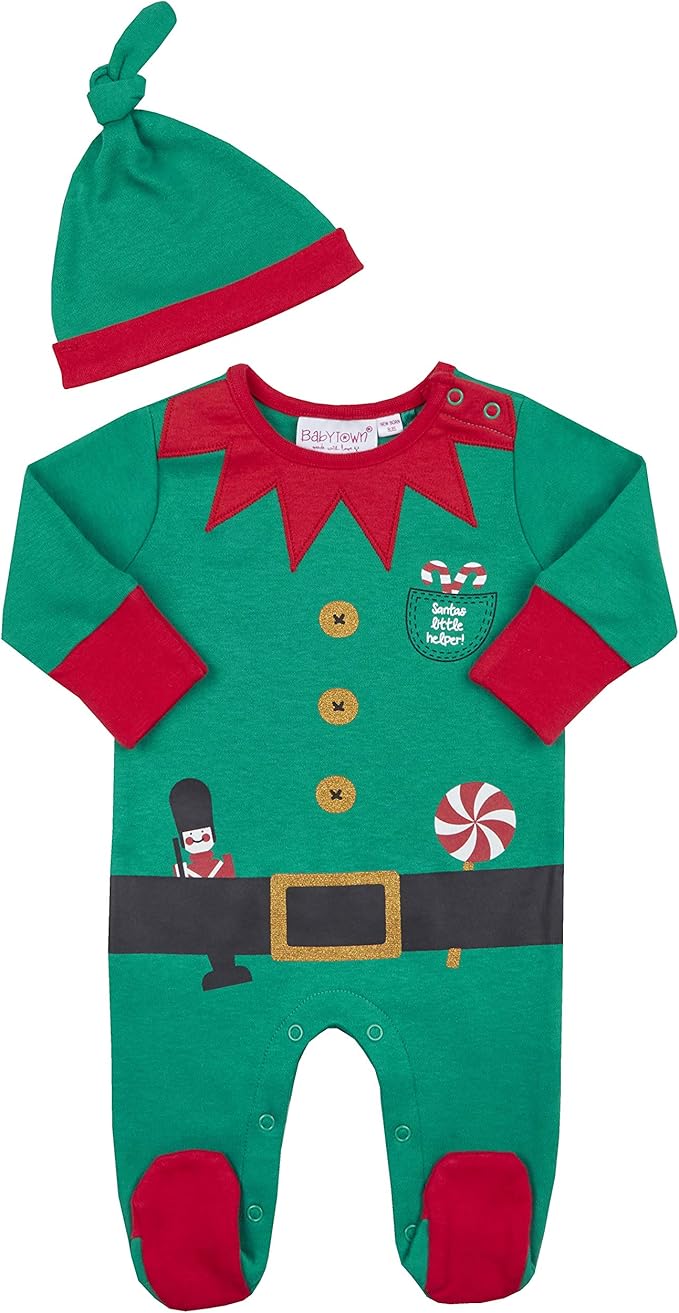 baby christmas sleepsuit