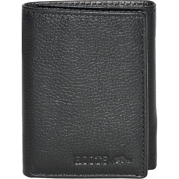 Roots Mens Genuine Leather Passport Holder Cover, Bifold Credit