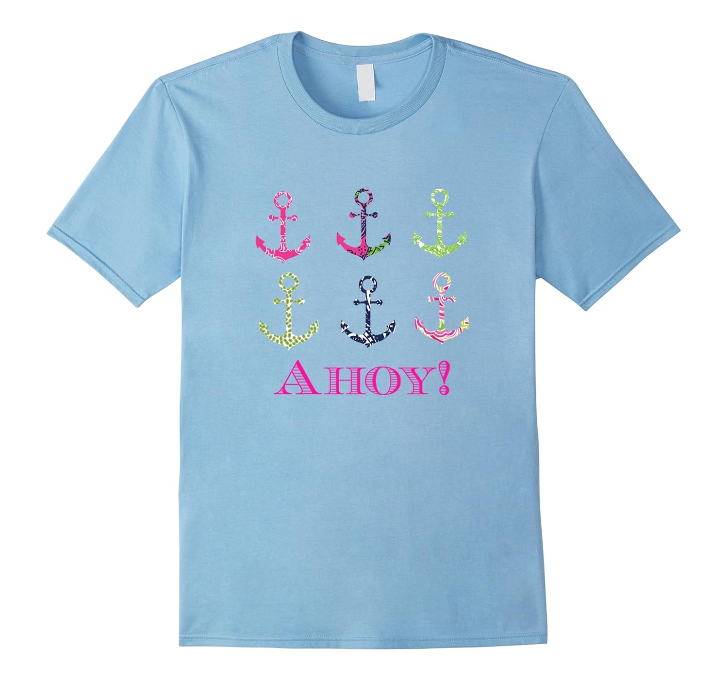 Ahoy Anchor Nautical Preppy Sailing Boating Tshirt-ANZ