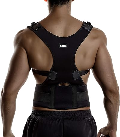 Cotill Posture Corrector Back Brace with Lumbar Support M Size Neoprene