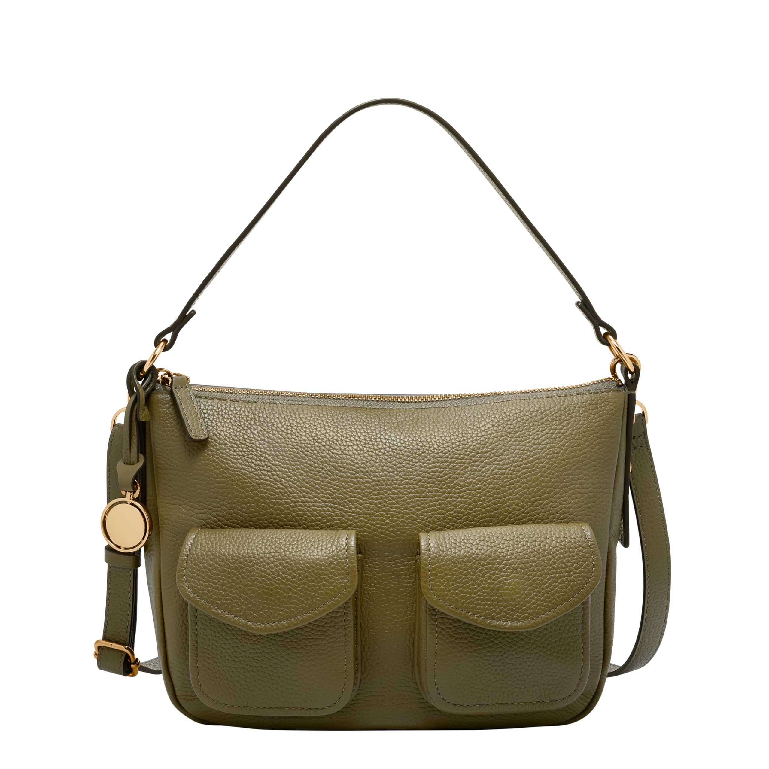 Fossil Women's Jolie Leather Cargo Crossbody Bag, Desert Olive Image