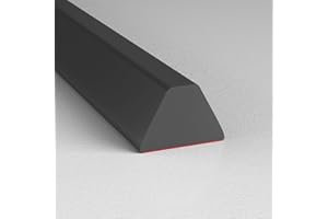 Risunpet 39 Inch Collapsible Shower Water Dam, Shower Threshold Water Dam Shower Barrier, Dry and Wet Separation Door Dam Water Stopper Kitchen Shower Threshold Silicon Water Blocker(Mini Trapezoid)