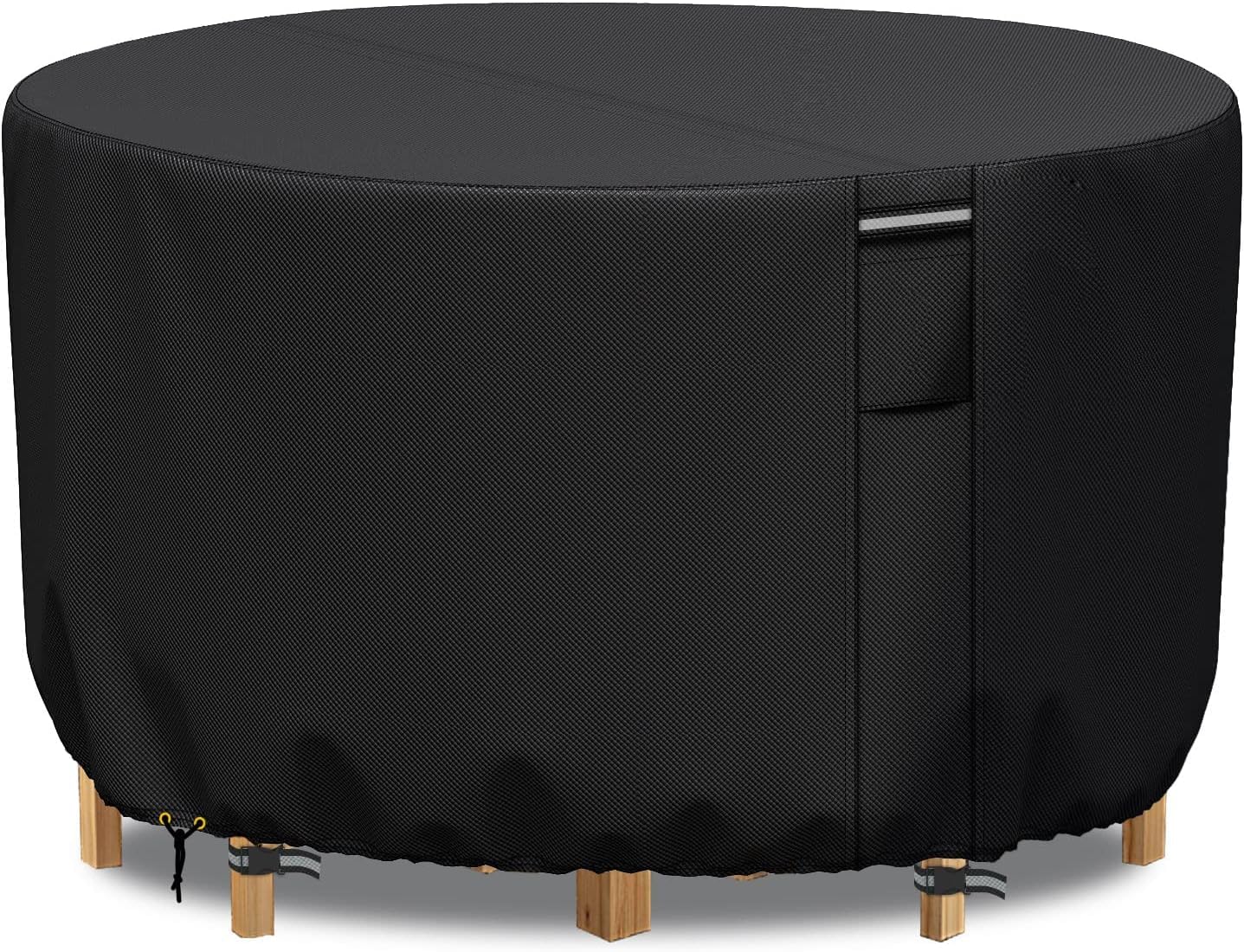 RICHIE Garden Furniture Covers Waterproof Garden Outdoor Table Cover 230x90cm, Heavy Duty 600D Oxford PVC Breathable Coating for Furniture Sets Patio Table Cover Black