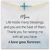 STORYJEWELLERY Mom Bracelet, Mom Gifts, Cross Bracelet for Moms, Birthday Gifts for Moms, Mothers Jewelry, Presents for Mother