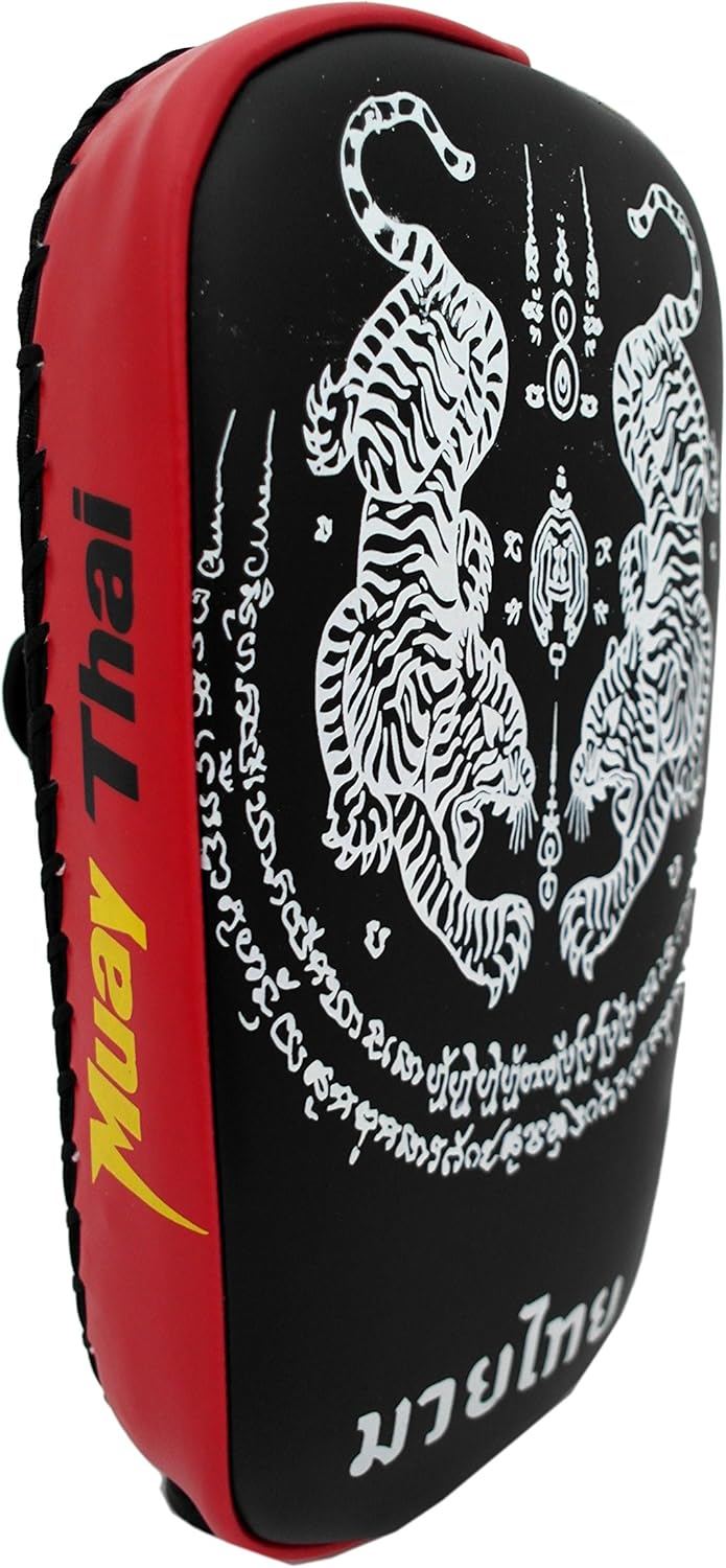 Left Hand Muay Thai Kick Pad Boxing Strike Curved Arm Punch Bag MMA Kickboxing