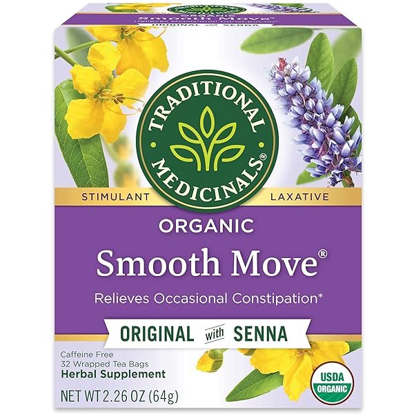 TRADITIONAL MEDICINALS ORGANIC, SMOOTH MOVE TEA, ORIGINAL WITH...