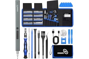 STREBITO Electric Screwdriver, 144-in-1 Precision Screwdriver Set, 120 Magnetic Bits, Organized Storage and Portability, Small Tool Kit for Electronics, PC, Computer and Laptop, Gifts for Men