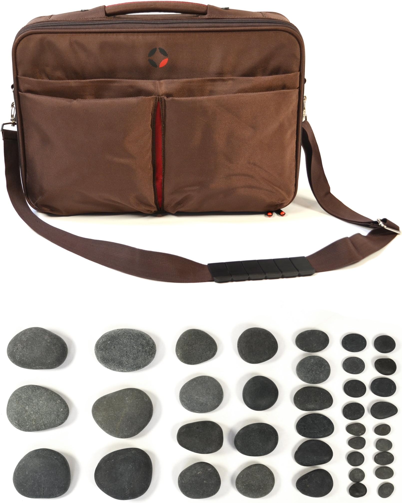 Vulsini Mobile Stone Heater Bag with 38 Basalt Stone kit
