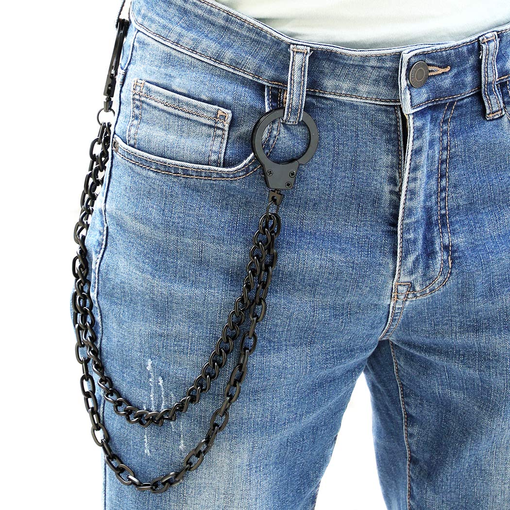 Zoylink Jean Keychain Pants Chain Fashion Multilayer Creative Trousers