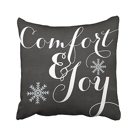 Amazon Com Emvency Pillowcases Xmas New Year Comfort And Joy