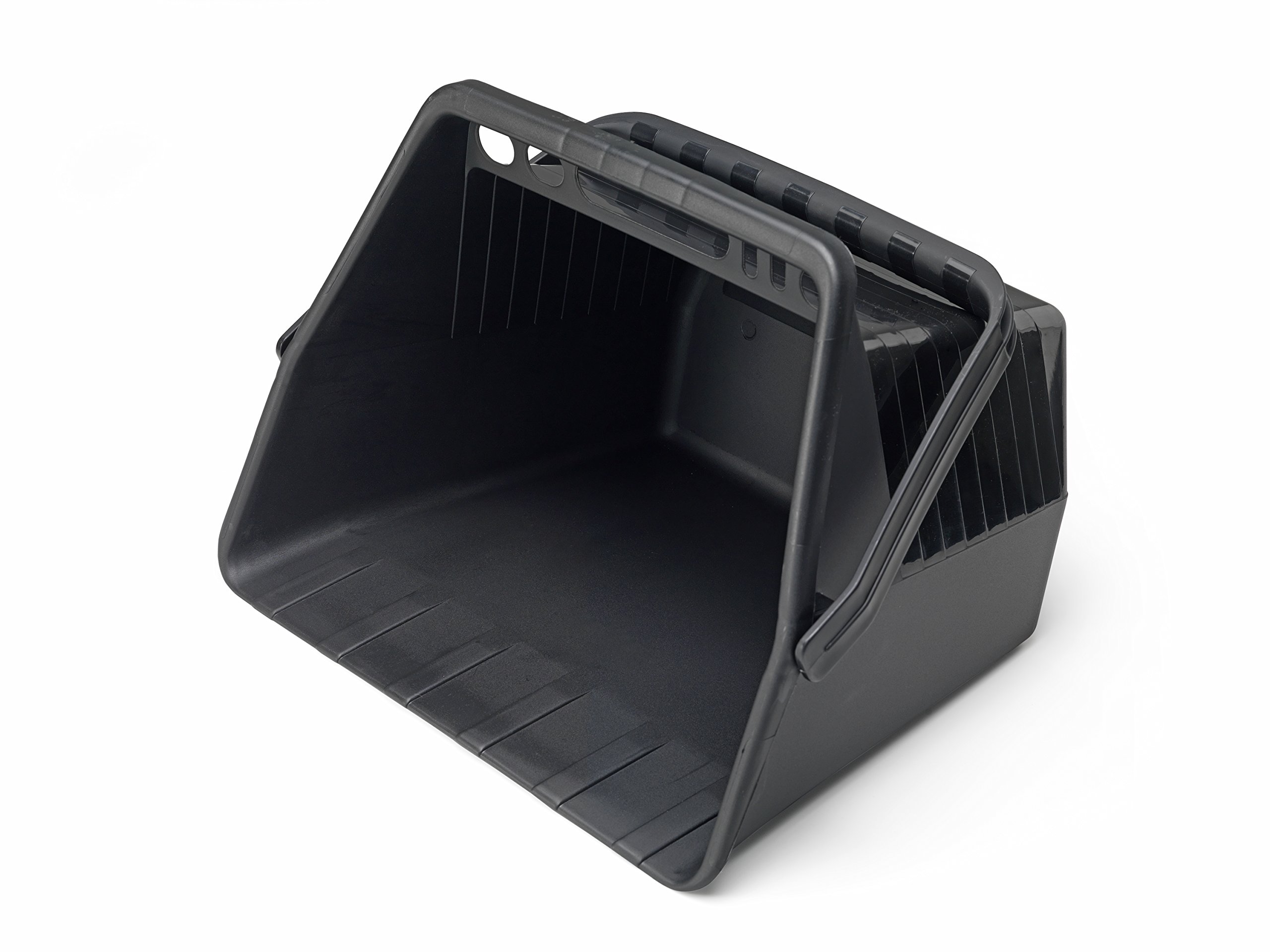 Addis 513825 Garden Leaf Lawn Cuttings Scoop Tool Bucket with handle, Black, 41 x 30 x 33cm