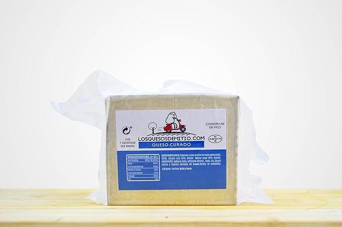 Queso de oveja curado gourmet de Losquesosdemitio, medio queso ...