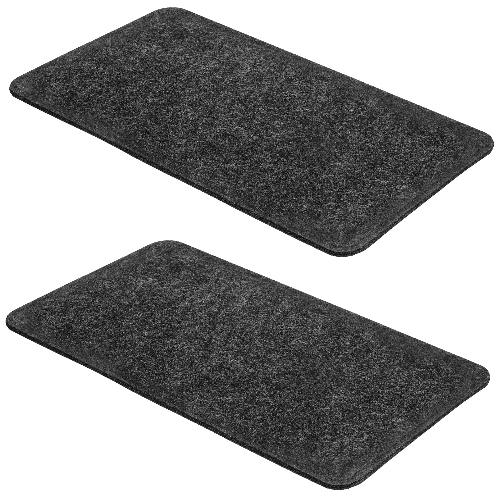 Photo 1 of 2pcs Black Felt Base Shaper 11.4x7 Inch Bag Bottom Shaper Pad Cushion Base Purse Liner Board Insert Arc Corner for Tote Leather Purse Handbag Crossbody Bags Backpack Canvas Travel Bags