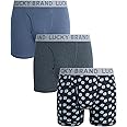 Lucky Brand Men's Boxer Briefs – 3 Pack Classic Mens Underwear Boxers with Functional Fly - Casual Boxers for Men (S-XXL)