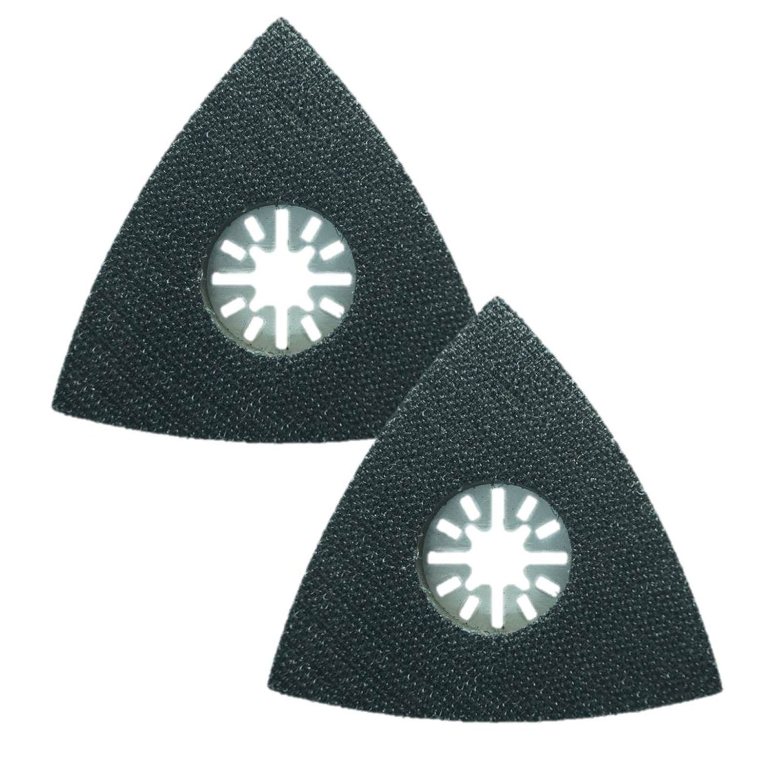 2 x TopsTools UNSP_2 80mm Large Delta Sanding Pads Compatible with Bosch Fein (Non-StarLock) Makita Milwaukee Einhell Ergotools Hitachi Parkside Ryobi Worx Workzone Multitool Multi Tool Accessories