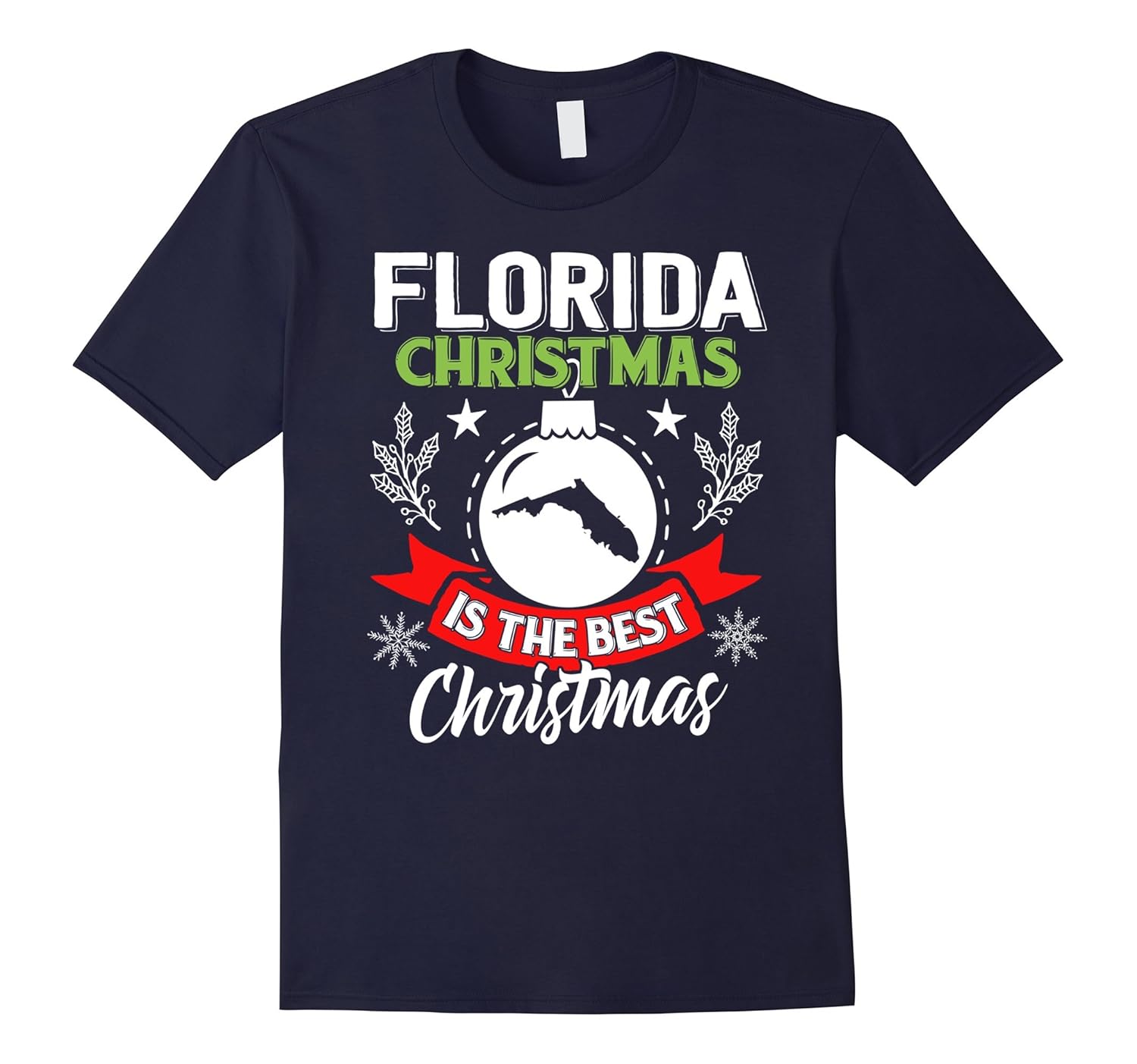 Florida Christmas Is The Best Christmas T-Shirt-ANZ