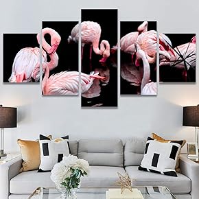 SIGNWIN 5 Panel Canvas Wall Art Modern Art...