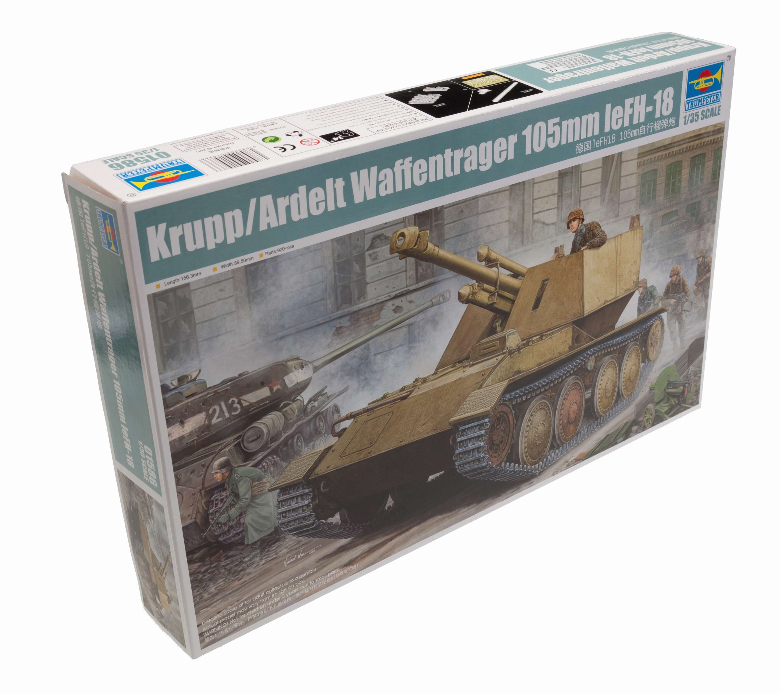 Trumpeter 1:35 - Krupp/Ardelt Waffentrager 105mm leFH-18