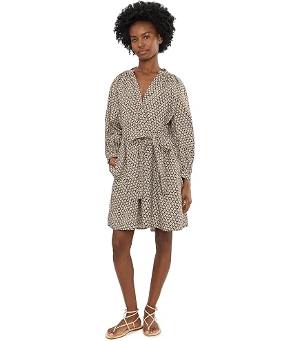 Faherty Womens Dream Cotton Gauze Kasey Dress, White, Large at Amazon Women's Clothing store
