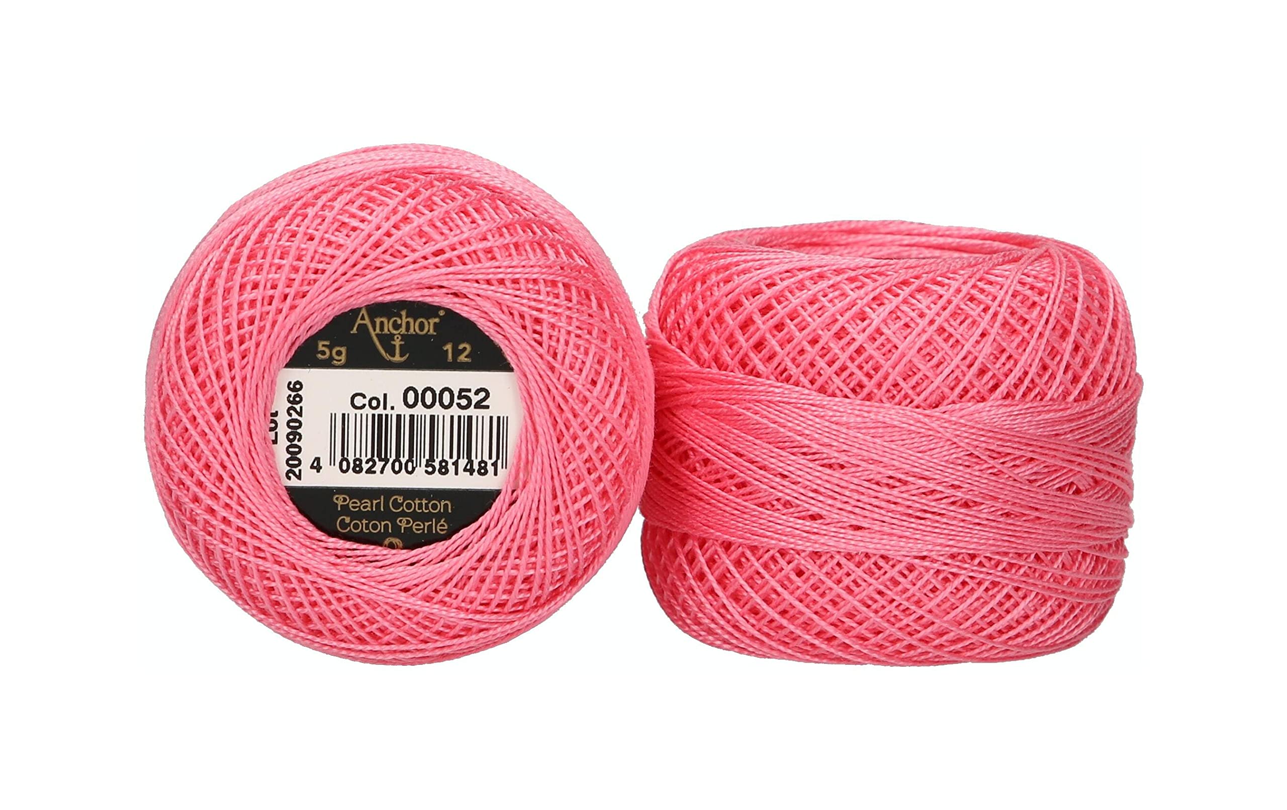 ANCHOR Pearl Yarn, Thickness: 12, Packaging: 5G, Running Length: 56M 52 Embroidery Threads
