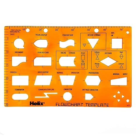 Helix – Plantilla para transparente para diagramas de flujo y diagramas de flujo de datos –