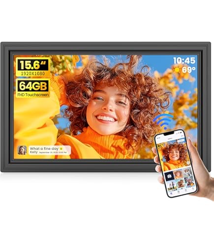 Amazon.com : Digital Picture Frame, 15.4 Inch HD LED Images with