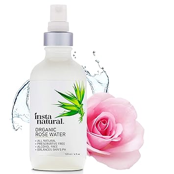 Amazon Com Instanatural Rose Water Facial Toner For Face Hair