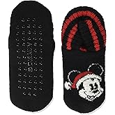 Disney Women's Mickey Mouse Holiday Flexible Knit Slipper Socks