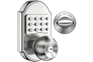 Megaflint Keyless Entry Door Lock Deadbolt Keypad Mechanical Stainless Steel (Pass Code or Key) 100% Mechanical, No Electronic