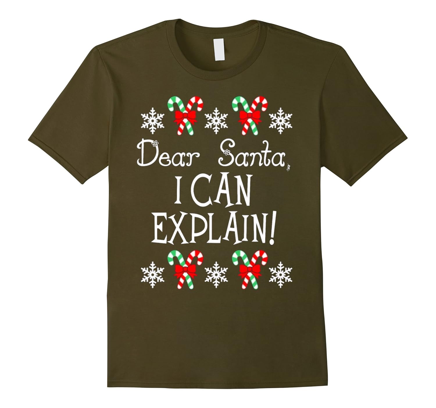dear santa i can explain t shirt