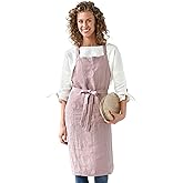 MagicLinen 100% Linen Apron - Cooking, Gardening, Grilling, Painting Apron with Pockets - Perfect for Women and Men