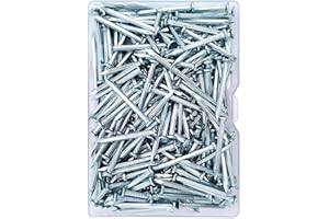 ELOOGAA 220pcs 1-1/4 inches Wall Nails,Galvanized Hardware Nails,Good Hardness Wall Nails for Hanging Pictures