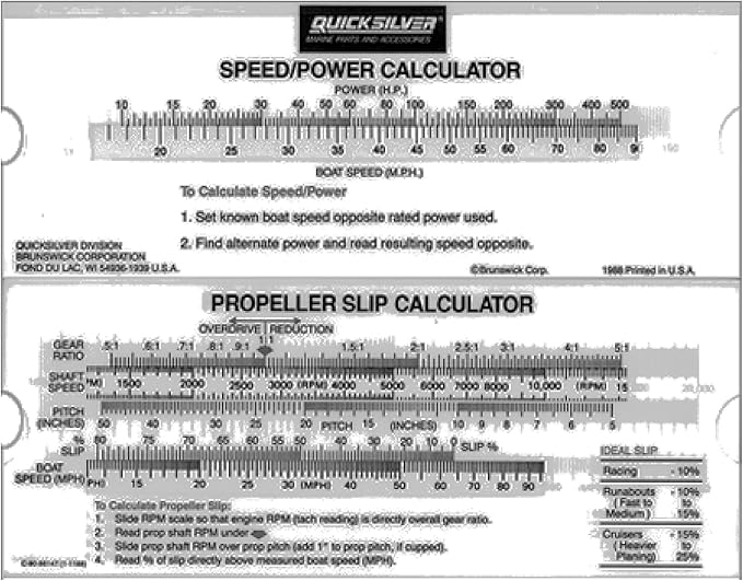Mercury/quicksilver Prop Slip Calculator 9086147a 1