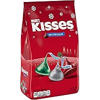 HERSHEY'S KISSES Holiday Candy Red, Green, & Silver Foils 36 oz.