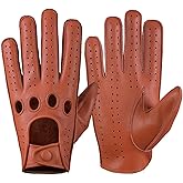 Sheepskin Leather Driving Gloves for Men (Large)
