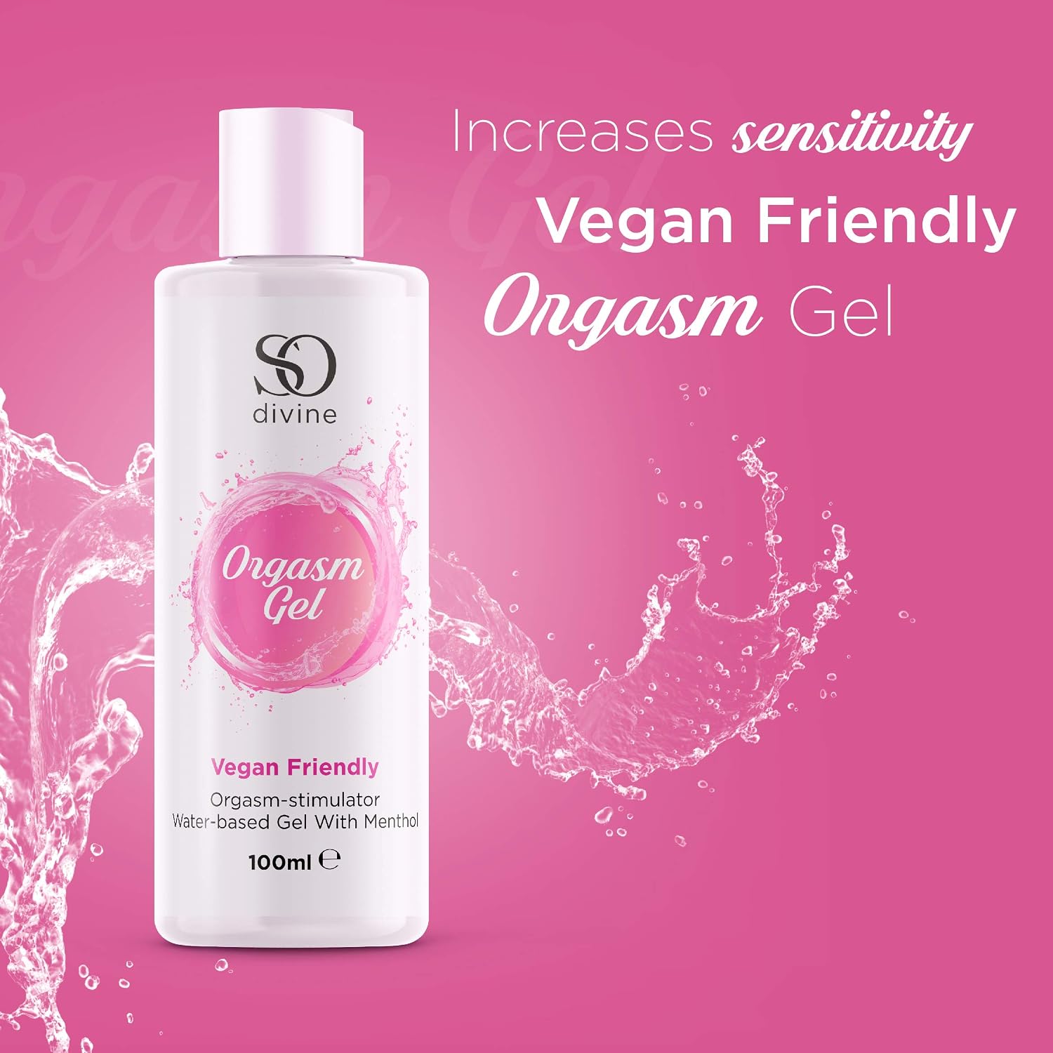 So Divine Orgasm Gel 100ml - Vegan Body Safe Formula. - Image 3