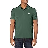 Lacoste Men's Regular Fit Stretch Piqué Logo Polo Shirt, Sequoia, Small
