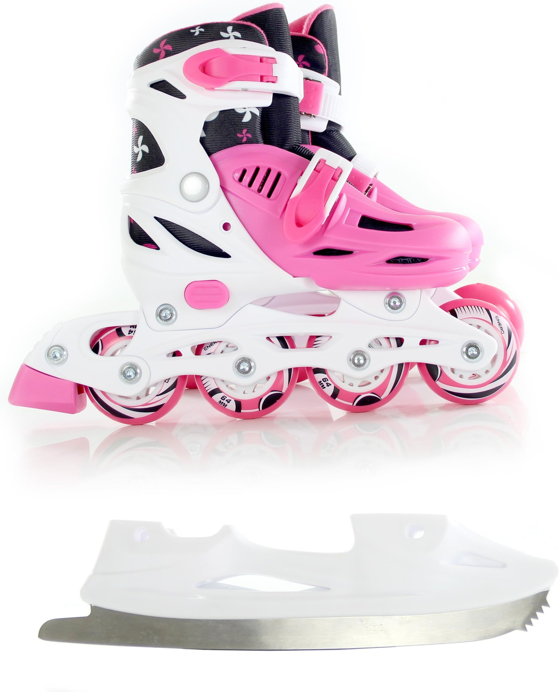 Set 4 in 1 Quad Roller Skates, roller Ice Regulated Enero