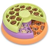 Catstages Nina Ottosson Kitty Lickin' Layers Cat Toy Treat Puzzle, 6.6" | Level 2 Intermediate, 3 Layers, 70+ Treat Compartments, Dry or Wet Food, Slow Feeder, Enrichment, Indoor Cats &amp; Kittens