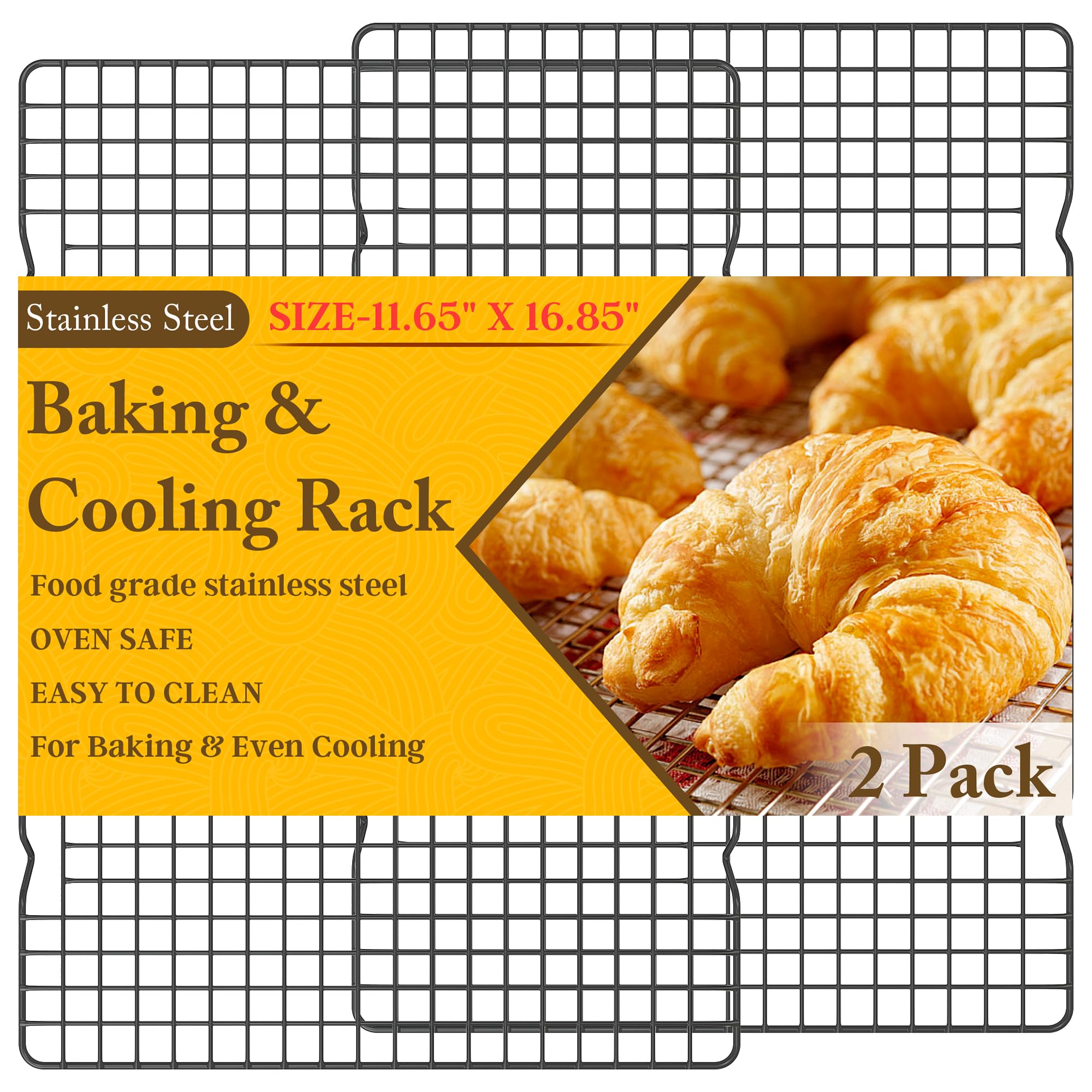 2PCS Cooling Racks for Cooking and Baking
