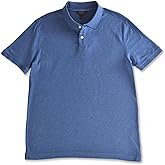 Banana Republic Mens 710638 Standard Fit Luxe Touch Cotton Two Button Dress Polo Shirt