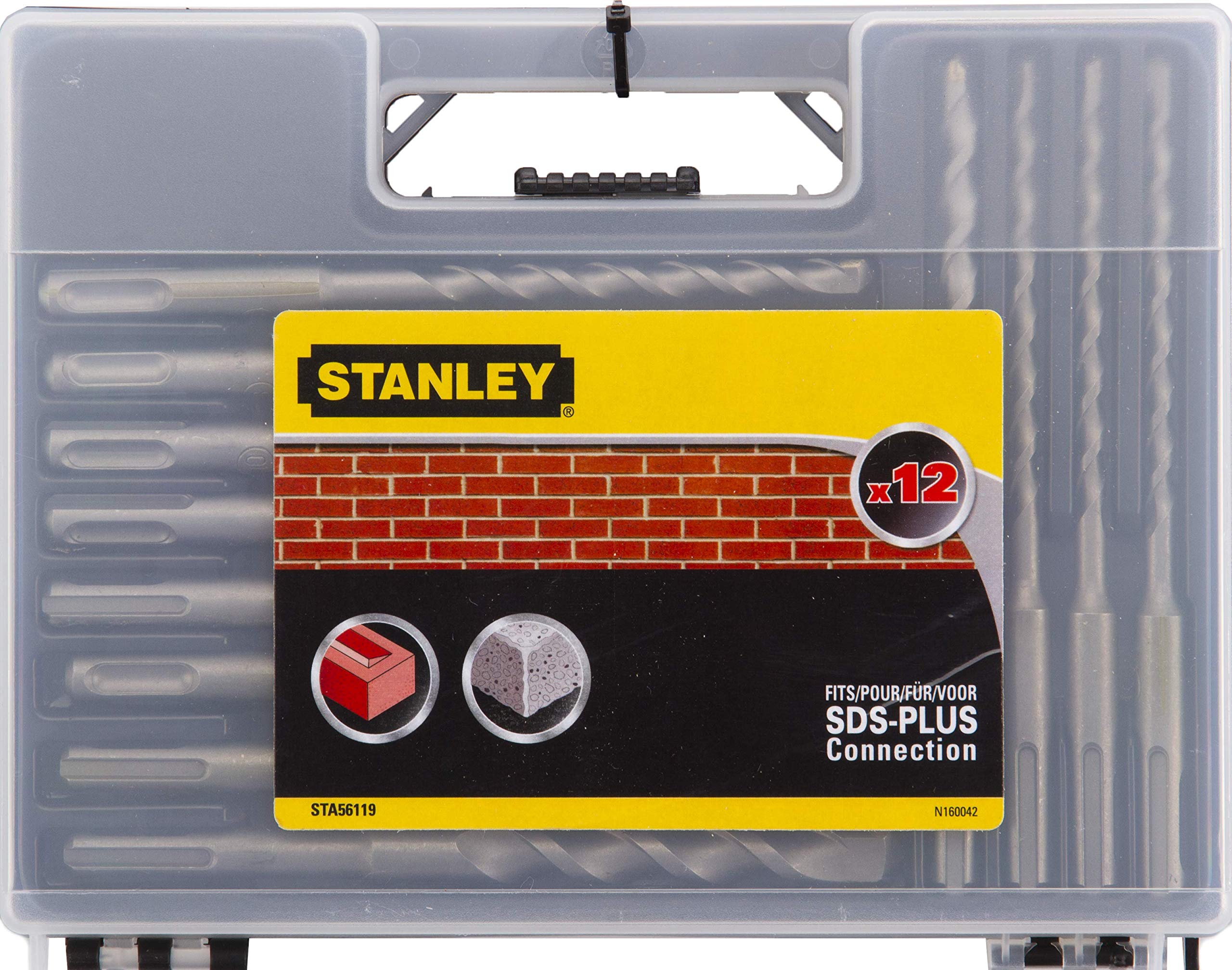 Cassette con 12 brocas SDS-Plus (160 mm)